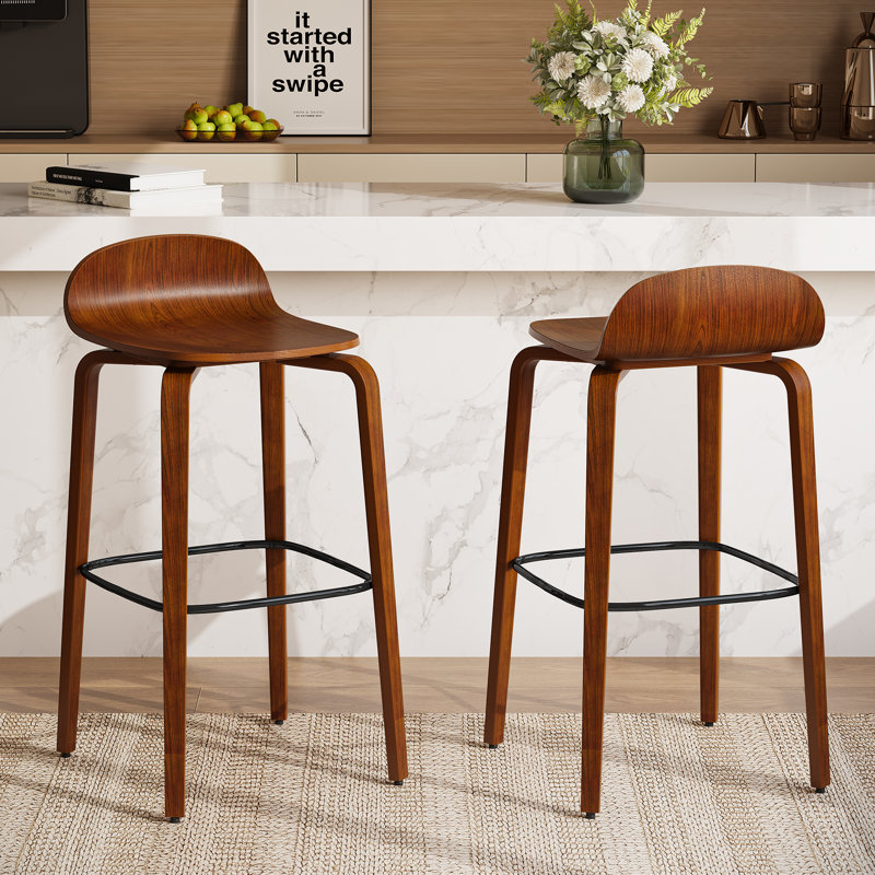 Set of hot 2 Industrial Farmhouse Rustic Bar Stool 26.8 inch